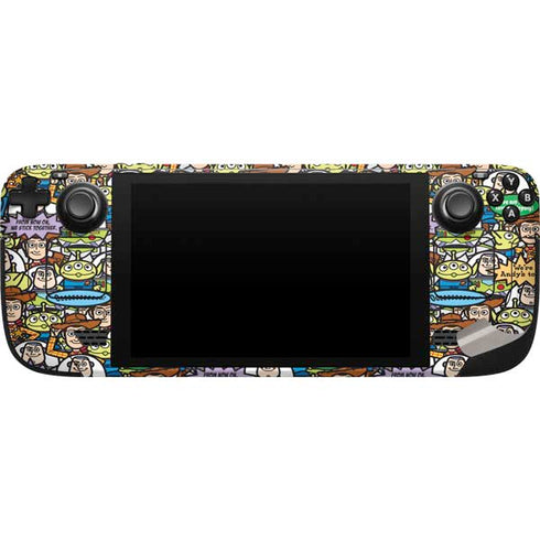 Disney Toy Story Characters Collage Pattern Steam Deck Handheld Gaming Computer Skin